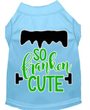 Pet Dog & Cat Shirt Screen Printed, "So Franken Cute"