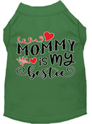 Pet Dog & Cat Shirt Screen Printed, "Mommy is my Bestie"