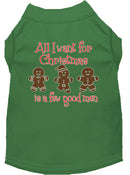 Christmas Pet Dog & Cat Shirt Screen Printed, "All I Want For Christmas Is A Few Good Men"