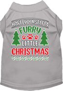 Christmas Pet Dog & Cat Shirt Screen Printed, "Have Yourself A Furry Little Christmas"