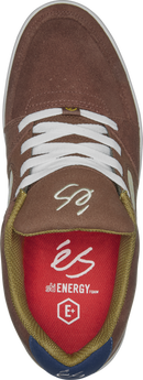 eS Accel Slim Brown/Tan/Blue Skate Shoes