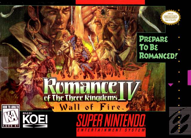 Romance of the Three Kingdoms IV Wall of Fire (Super Nintendo)