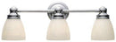 World Imports Lighting 8028-08 Troyes 3-Light Bath Light, Chrome