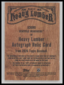 2026 Topps Heavy Lumber Autograph Relics Ichiro #HLAR-12