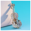 Elegant Rhinestone Oil Dripping Corsage Pin