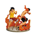 One Piece Ace and Luffy Dramatic Memories Revible Moment Ichibansho Statue