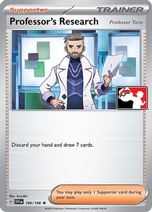 Professor's Research 190/198 - Prize Pack Series Cards Holofoil