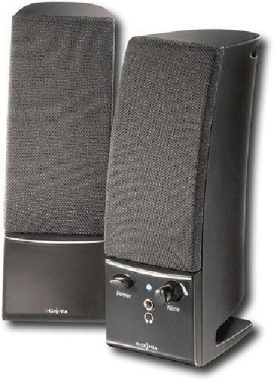 Insignia Stereo 2.0 Computer Speakers w/ Headphone Jack - Black NS-PCS40