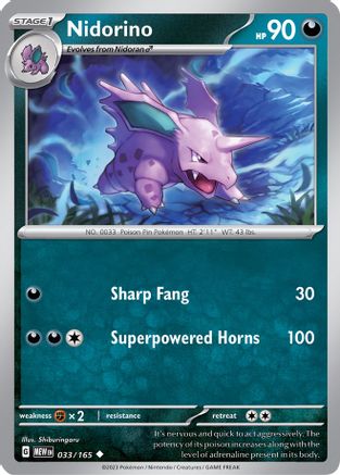Nidorino 033/165 - SV Scarlet & Violet 151