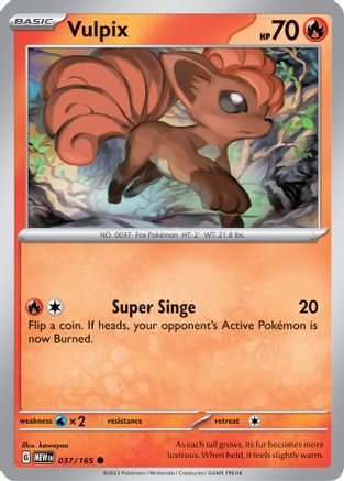 Vulpix 037/165 - SV Scarlet & Violet 151