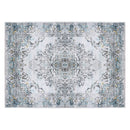6x9FT VintageÊArea Rug Modern Non Slip Carpet Boho Low Pile Soft Rug Waterproof Machine Washable Rug for Living Room BedroomÊKitchen Dining Room Under