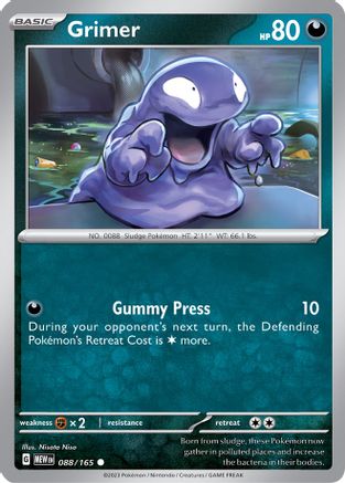 Grimer 088/165 - SV Scarlet & Violet 151 Reverse Holofoil