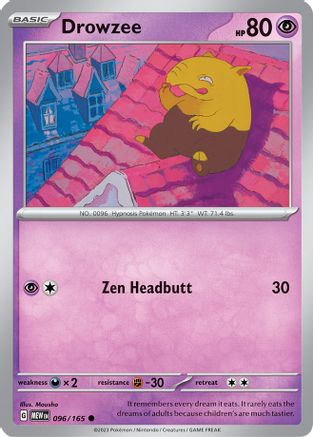 Drowzee 096/165 - SV Scarlet & Violet 151 Reverse Holofoil