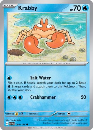 Krabby 098/165 - SV Scarlet & Violet 151