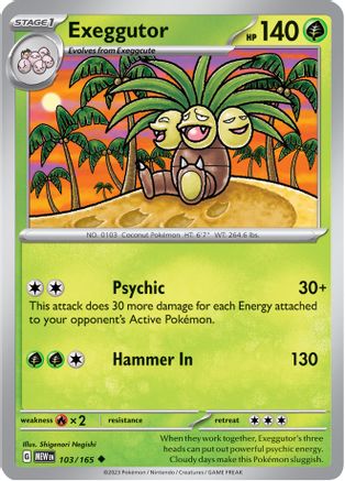 Exeggutor 103/165 - SV Scarlet & Violet 151