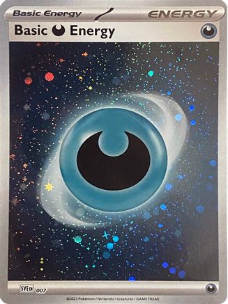 Basic Darkness Energy (Cosmos Holo) 007 - SV01 Scarlet & Violet Base Set Holofoil