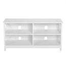 Wooden TV Stand Entertainment for TVs up to 55 Inch with X-Shaped Frame
