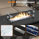 51-Inch Propane Fire Pit Table with 50,000 BTU Gas Burner