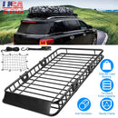 63x39x6.3in Universal Roof Rack Cargo Carrier Car Top Luggage Holder Basket withÊHook Strap Elastic Net