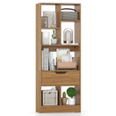 51inch Tall Freestanding Bookcase with Drawer 7-Cube Storage Organizer