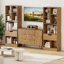 51inch Tall Freestanding Bookcase with Drawer 7-Cube Storage Organizer