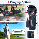 Golf Cart Bag Lightweight Portable Golf Club Organizer Bag