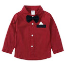 Children's Striped Shirt and Overall Set