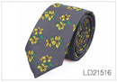 Men's 6cm Flower Graffiti Yarn-dyed Tie