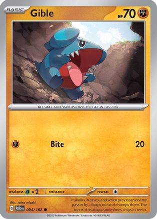 Gible 094/182 - SV04 Paradox Rift