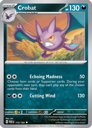 Crobat 112/182 - SV04 Paradox Rift Reverse Holofoil