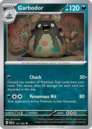 Garbodor 117/182 - SV04 Paradox Rift Reverse Holofoil