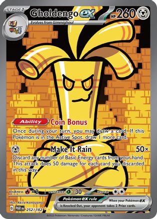 Gholdengo ex 252/182 - SV04 Paradox Rift Holofoil