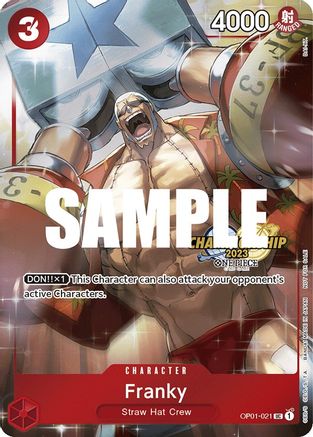 Franky (CS 2023 Celebration Pack) (OP01-021) - One Piece Promotion Cards Foil