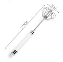 Semi-automatic Stainless Steel Egg Beater and Whisk