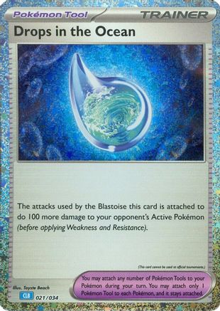 Drops in the Ocean 021/034 - Trading Card Game Classic Holofoil