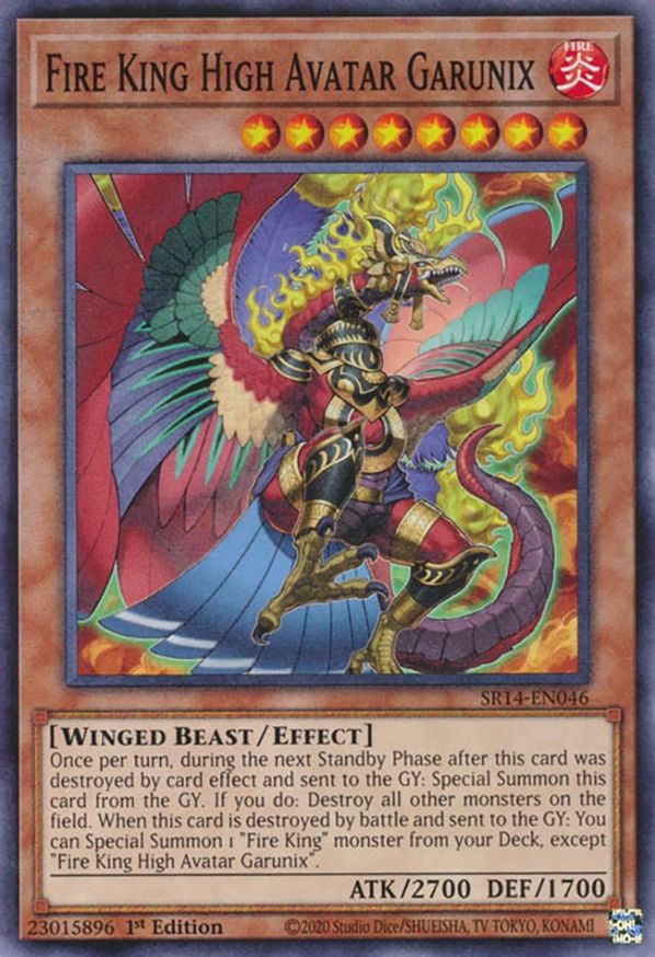 Fire King High Avatar Garunix | SR14-EN046