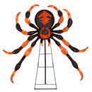52 Inch Halloween Spider Decoration with 16 Flickering Warm White LEDs