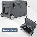 52 Quart Portable Hard Cooler with 6-Day Ice Retention and Wheels