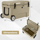 52 Quart Portable Hard Cooler with 6-Day Ice Retention and Wheels