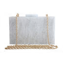 Marble Pattern Acrylic Handbag for Women