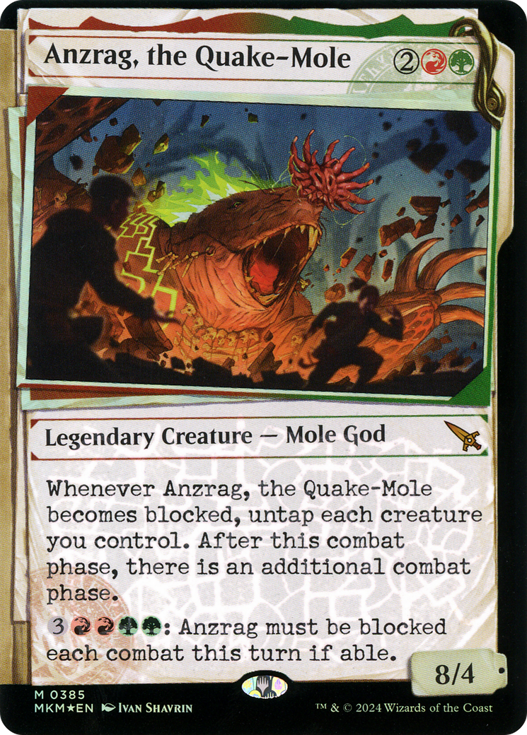 Anzrag, the Quake-Mole (MKM-385) - Murders at Karlov Manor: (Showcase) Foil