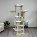 68-Inch Multi-Level Cat Tree Tower with Hammocks & Scratching Posts