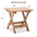 TALE Portable Folding Adirondack Side Table - All-Weather & Fade-Resistant