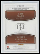 2025 Panini N.T. Dual Materials Blue Cam Ward / Xavier Restrepo #/75 #TDM-CWXR