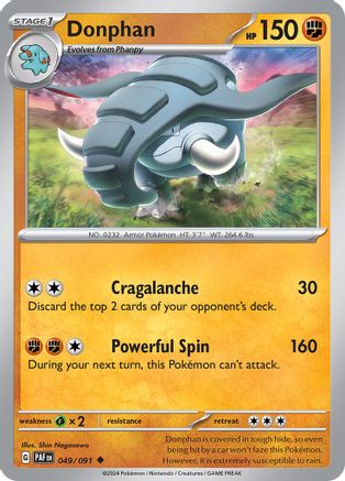 Donphan 049/091 - SV Paldean Fates Reverse Holofoil