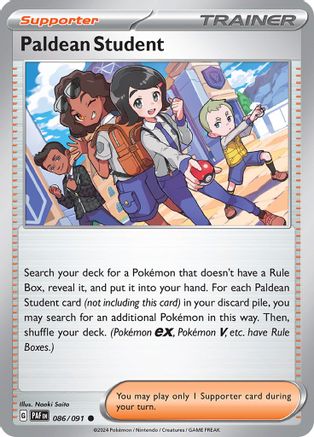 Paldean Student 086/091 - SV Paldean Fates Reverse Holofoil