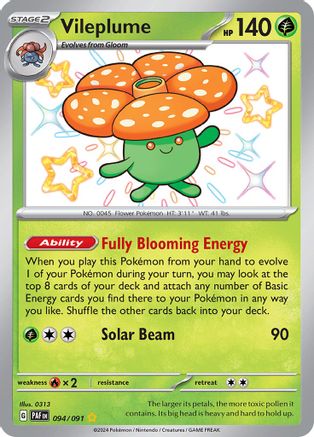 Vileplume 094/091 - SV Paldean Fates Holofoil