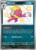 Weavile (183/091) [Scarlet & Violet: Paldean Fates]