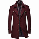 Thickened Men's Wool Woolen Trench Coat