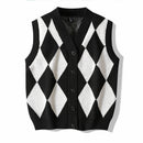 Autumn Winter Men's V-neck Woolen Sweater Vest